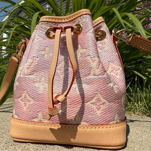 Louis Vuitton Pink Monoglam Neo Noe Nano Limited Edition Bag